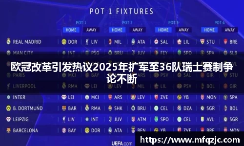 米兰欧冠改革引发热议2025年扩军至36队瑞士赛制争论不断